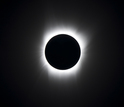 Totality: view of the sun when a total solar eclipse has arrived.