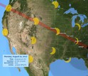 The solar eclipse will be seen throughout the U.S., with 
