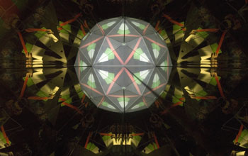 "Geometron," a specially-commissioned artwork by John Edmark for the Exploratorium