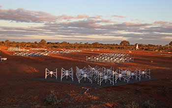 Murchison Widefield Array antennas in Western Australia
