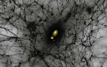 Simulation of formation of dark matter structures from the early universe to today