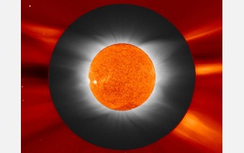 Scientists simulated the appearance of the Sun's corona during a March, 2006, solar eclipse.