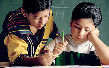 Hispanic students in the classroom