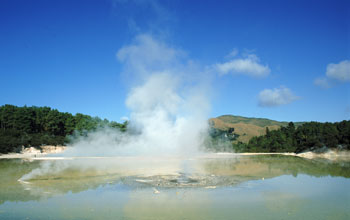 a hot spring.