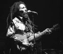 Photo of the late reggae guitarist/singer Bob Marley.
