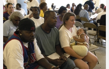 Katrina victims seek shelter in Pensacola, Fla.