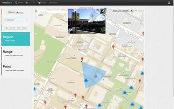 screenshot of USC's spatial crowdsourcing platform, MediaQ,