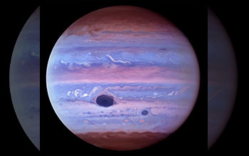 Hubble ultraviolet image of Jupiter