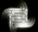 Infrared image of microhotplate