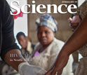 cover of the journal Science showing an African woman