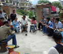 Photo of an environmental decision-making forum in India.