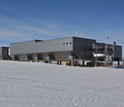 the elevated new Amundsen-Scott South Pole station.