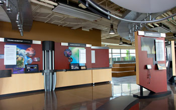 Photo of one of the Supercomputing Center halls.