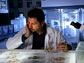 Jacopo Annese examines final brain tissue slides