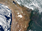 a true-color image of the Central Andes and surrounding landscape