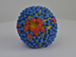 a 3-D print of influenza virus