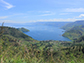 Southward view of the northern third of the Lake Toba