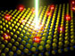 a laser beam energizing a monolayer semiconductor