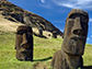 monumental moai sculptures