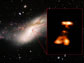 bright hotspots in galaxy NGC 660
