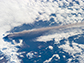 eruption of Alaska's Pavlof Volcano as seen from the International Space Station