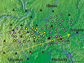 a graphic showing the location of seismographs
