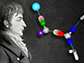 Theodor Grotthuss with a water molecule